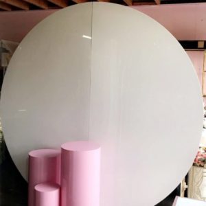 round backdrop backdrops hire lux 4m